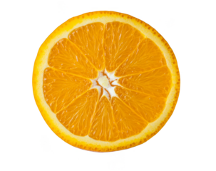 orange slice isolated on white