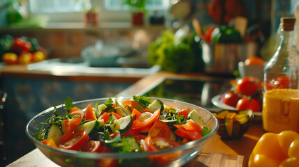 salad with vegetables