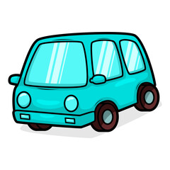 cartoon cute car transportation illustration art
