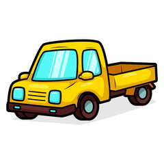 cartoon cute car transportation illustration art