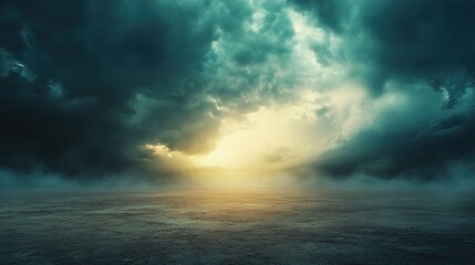 Obraz premium dark clouds over the sea