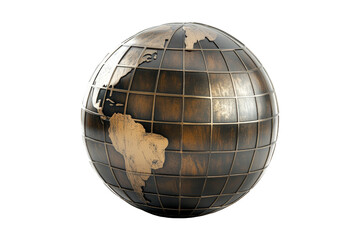 Exploring the globe symbol visual representation front view geographic concept
