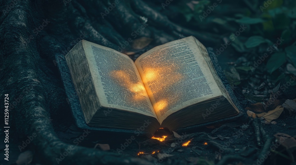 Aufkleber a book open to a glowing page, representing the vast potential of education and the journey of learn
