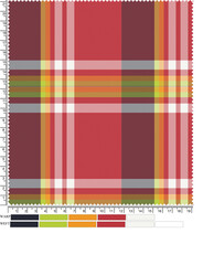 Plaid check tartan seamless pattern illustration.