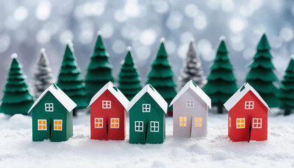 Miniature of home winter season background
