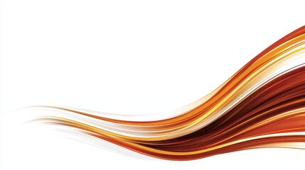 Obraz premium Abstract Flowing Lines in Warm Tones of Red, Orange, and Beige