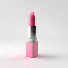 Fototapeta premium pink lipstick isolated on white