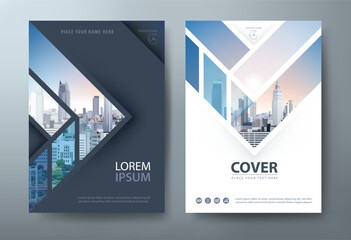Annual report brochure flyer design template vector, Leaflet presentation, book cover, layout in A4 size