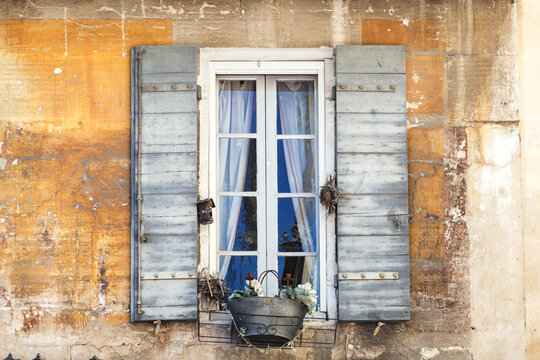 Window of an old house, St Remy de Provence, France