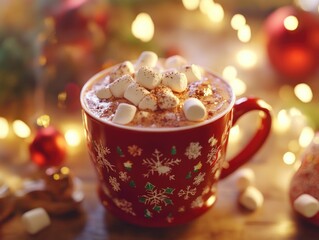 Hot chocolate with marshmallows