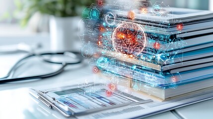 Advanced Digital Diagnostic Tool Analyzing Medical Imagery with Holographic Overlays