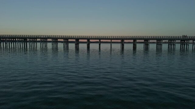 pier at sunset