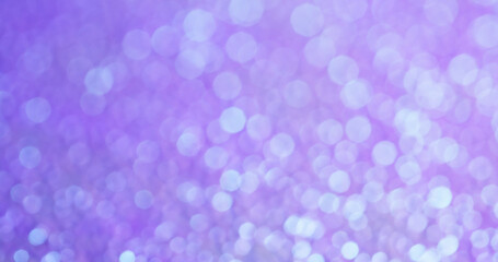Defocused flare. Lilac glow. Iridescent twinkle color atmospheric shiny surface with pastel glitter effect sparkling delicate spots.