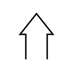 big arrow going up represents business growth profit icon