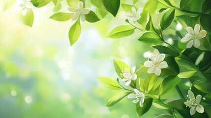 green leaves background