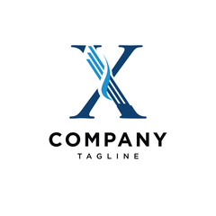 Letter X Wealth Logo Icon Vector