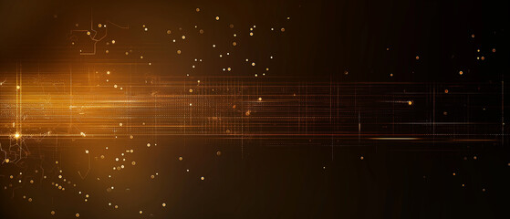 Abstract Golden Data Stream Background