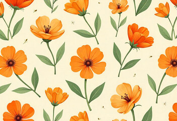 Winter Ornaments Pattern Background