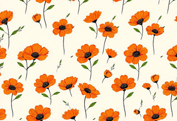 Fototapeta premium Winter Ornaments Pattern Background