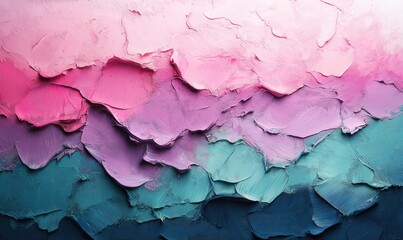 Obraz premium Textured abstract background of colorful paint strokes.