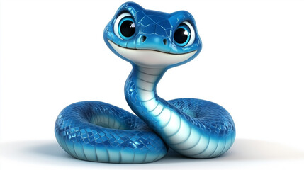 Fototapeta premium Blue, Snake, Happy New Year, Year of the Snake, Lucky Animal, Symbolic Animal, 뱀, 2025년, 새해, 베이비, 출생년도