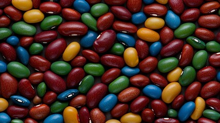 Colorful Dried Beans   Legumes  Food Photography  Texture  Culinary Background