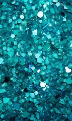 Abstract aquamarine glitter background with sparkle