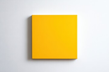 bright yellow square on a minimalist background