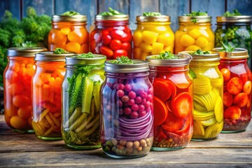 Rainbow Pride Pickled Delights: Vibrant LGBTQ+ Appetizer Jars