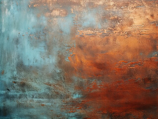 Awesome old grunge copper bronze, rusty metal steel background effect