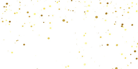 Abstract Golden doted glitter on transparent background. Luxury sparkling confetti. Celebration falling doted gold glitter. Vector illustration.gold, luxury, isolated, light, background, white, vector