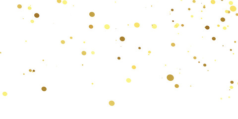 Abstract Golden doted glitter on transparent background. Luxury sparkling confetti. Celebration falling doted gold glitter. Vector illustration.gold, luxury, isolated, light, background, white, vector