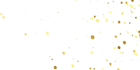 Abstract Golden doted glitter on transparent background. Luxury sparkling confetti. Celebration falling doted gold glitter. Vector illustration.gold, luxury, isolated, light, background, white, vector