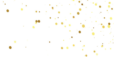 Abstract Golden doted glitter on transparent background. Luxury sparkling confetti. Celebration falling doted gold glitter. Vector illustration.gold, luxury, isolated, light, background, white, vector