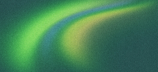 Abstract green and blue gradient texture background with a curved light effect.