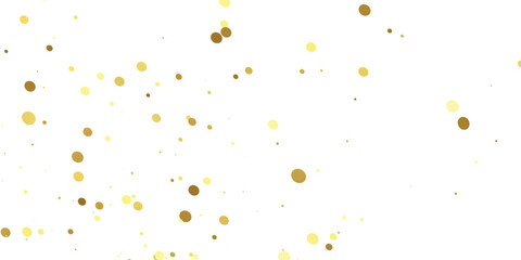 Abstract Golden doted glitter on transparent background. Luxury sparkling confetti. Celebration falling doted gold glitter. Vector illustration.gold, luxury, isolated, light, background, white, vector