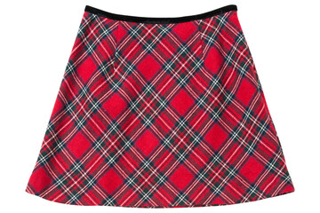 チェック柄のスカート (plaid skirt)