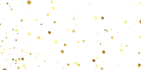 Abstract Golden doted glitter on transparent background. Luxury sparkling confetti. Celebration falling doted gold glitter. Vector illustration.gold, luxury, isolated, light, background, white, vector