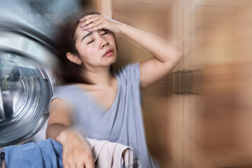 Asian woman experiencing syncope, vertigo linked to hypotension or anemia