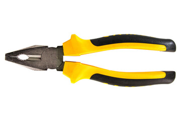 Pliers isolated on white, transparent background, png file