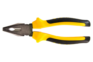 Pliers isolated on white, transparent background, png file