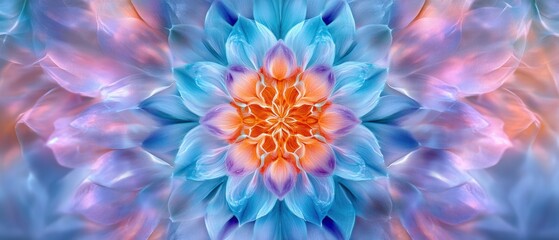 vibrant abstract floral design with intricate patterns