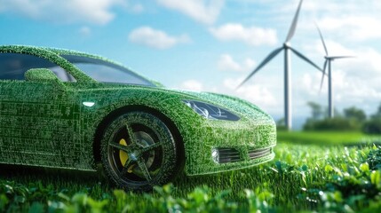 Green energy vehicles and wind turbines