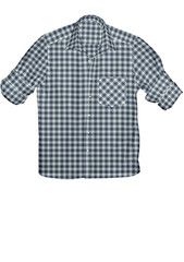  illustration summer twill cotton shirt for men