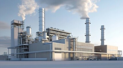 Obraz premium plant with smoke