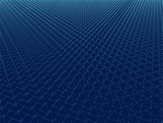 Abstract blue geometric shapes 3D background. Vector Illustration.