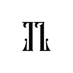 JL monogram logo design letter text name symbol monochrome logotype alphabet character simple logo