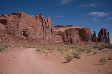 Fototapeta premium Sandstone landforms in Monument Valley