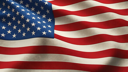 Illustration of the USA national flag