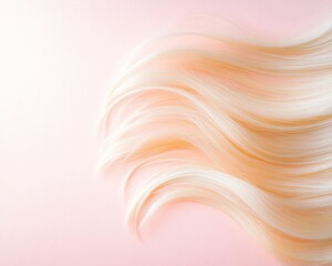 Flowing Blonde Curls in Soft Pastel Light